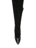 printed heel over-the-knee boots