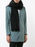 contrast panel scarf 