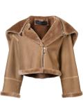 short shearling jacket 