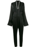 V-neck long sleeve jumpsuit 