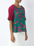 abstract print blouse