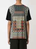 print embroidered blouse