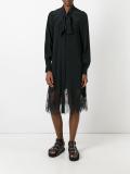 lace hem shirt dress