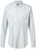 gathered elasticated 'x' shirt