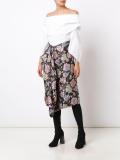 'Mabel' floral asymmetric skirt