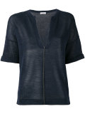 knitted v-neck top