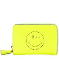 smiley zip around wallet
