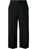 straight cropped trousers 