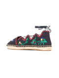 embroidered figures espadrilles 