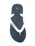 contrast stripe flip-flops