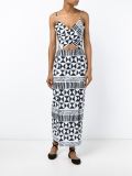 Rebecca Geometric Print Cut-Out Dress