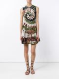 metallic tie-dye dress