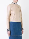 minimal biker jacket