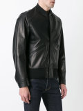 leather bomber jacket