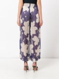 floral print trousers