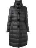 pompom detail padded coat