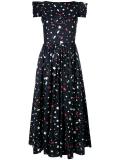 stars print ruffled dress