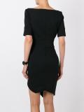 boat neck short dress