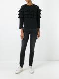 ruffled sweatshirt