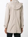 buttoned midi raincoat