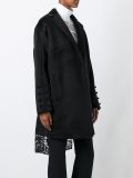 floral lace panel coat 