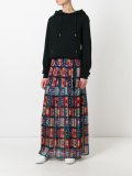 crochet lace pleated skirt