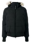 fur-trimmed hooded jacket
