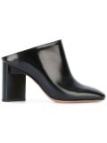 backless square toe pumps