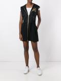skull print hoodie dress