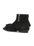 ruffled detail ankle boots