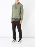 layered detail hoodie