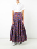 floral print maxi skirt