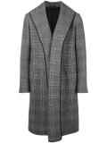 glen plaid mid coat