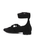 buckled ankle ballerinas