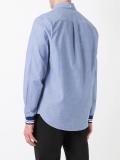 striped detail loose-fit shirt