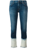 bleached hem jeans