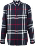 checked button-down shirt