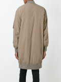 midi bomber coat