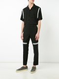 contrast tailored trousers