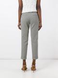 geometric print cropped trousers