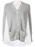 block panel cardigan 
