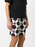 face print bermuda shorts 