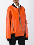 chain detailed bomber jacket