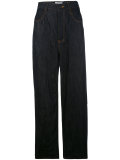 wide-leg flared trousers 