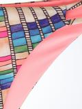 basket weave print bikini bottoms