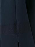 open neck flared coat