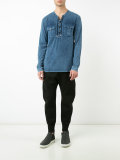 lace-up detail shirt