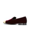 metallic point loafers