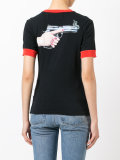 Hand Gun ripped T-shirt