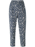 printed cropped trousers 